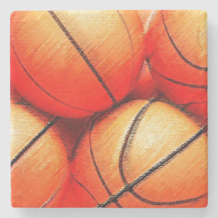 Basketball Stone Coaster