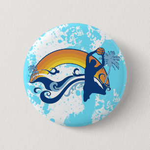 basketball. summersetz. 2 inch round button