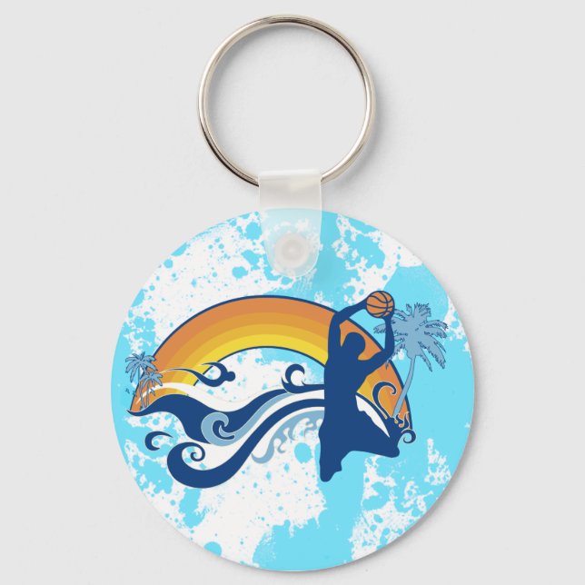 basketball. summersetz. keychain (Front)