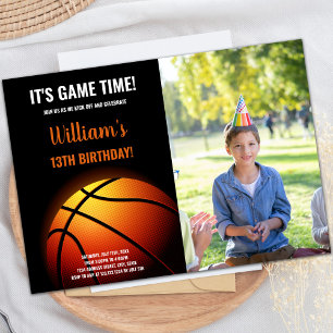 Basketball Sunshine Invitation d'anniversaire avec
