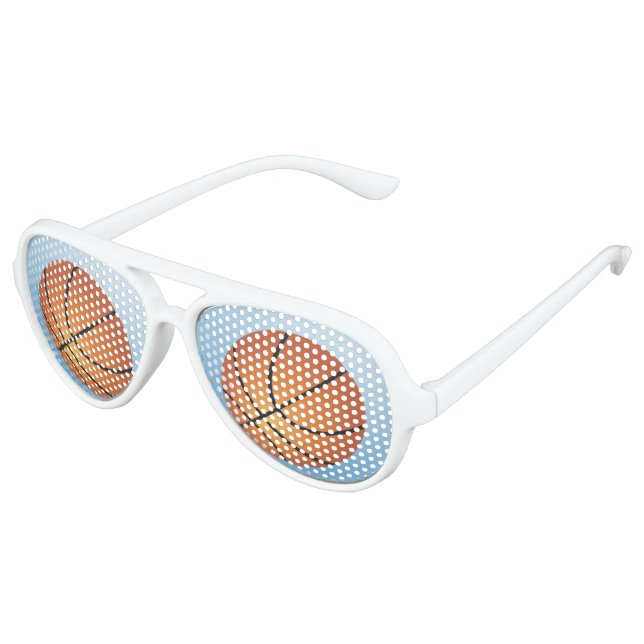 Basketball Super Budget Special Aviator Sunglasses (Angled)