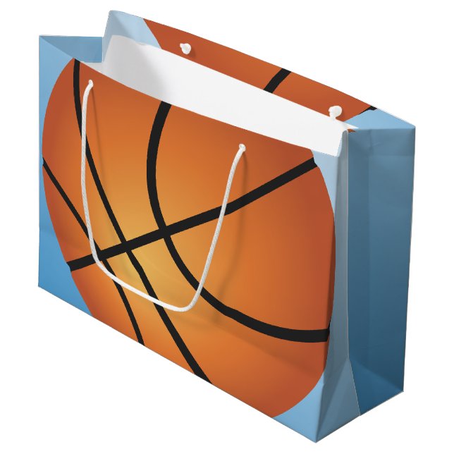 Basketball 🏀 Super Budget Special Epic Value Fab Large Gift Bag (Front Angled)