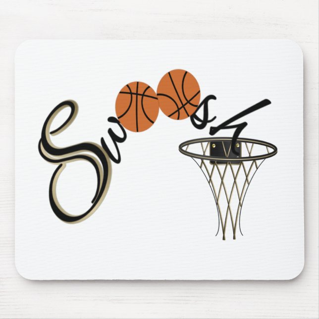 Basketball Swoosh Mouse Pad (Front)