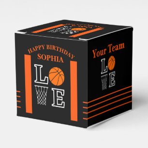 Basketball Swoosh Noir Ballotins d'anniversaire