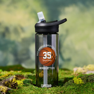 basketball team and player name  water bottle