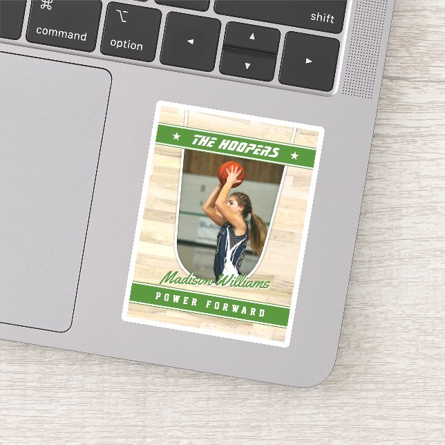 Basketball Team Customizable Green Souvenir  (Detail)