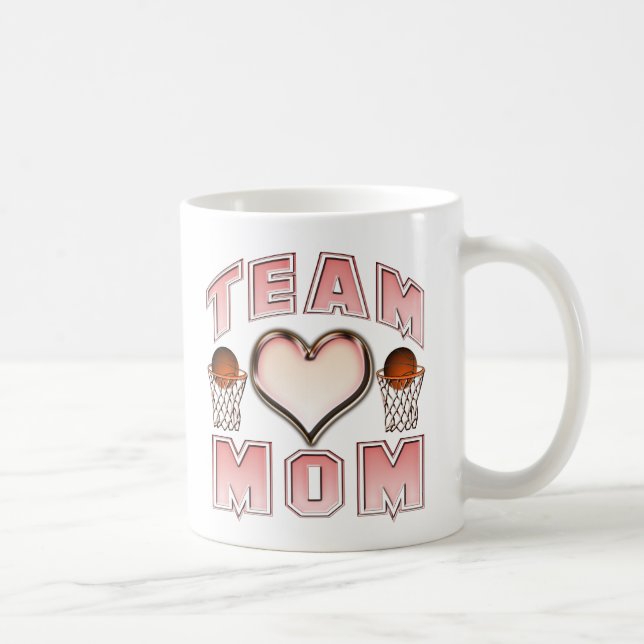 Basketball Team Mom Coffee Mug (Right)