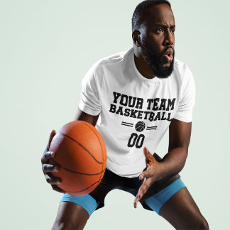 Basketball Team Name & Number Template  T-Shirt