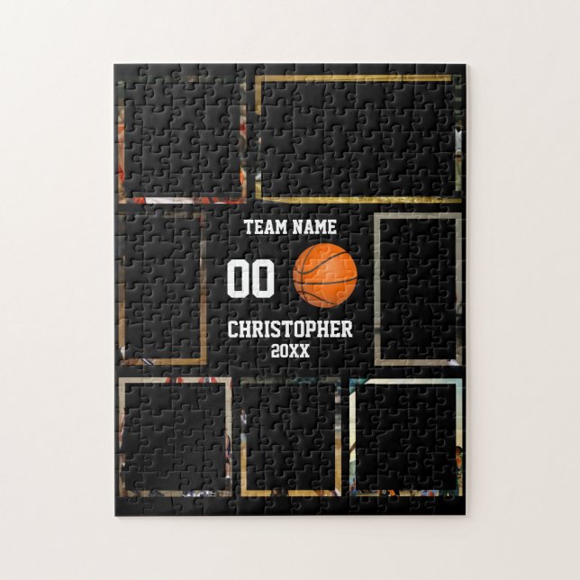 Basketball Team Photo Collage Jigsaw Puzzle (Vertical)