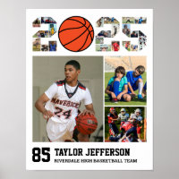 Basketball Team Senior 2025 Sports Photo Collage
