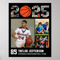 Basketball Team Senior Class of 2025 Photo Collage
