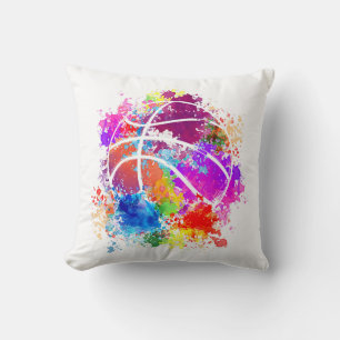 Basketball Teenagers Girls Teens Women Baller Dunk Throw Pillow