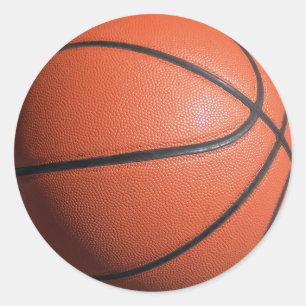 BASKETball texture Classic Round Sticker