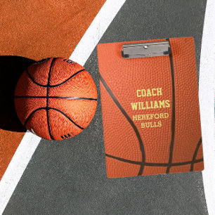 Basketball Texture Personalized Clipboard