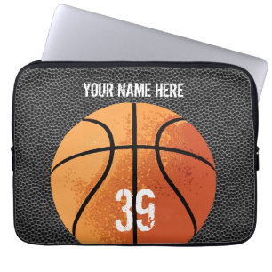 Basketball (textured) laptop sleeve
