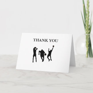 Basketball Thank You Card