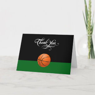 Basketball Theme Business Thank You Cards