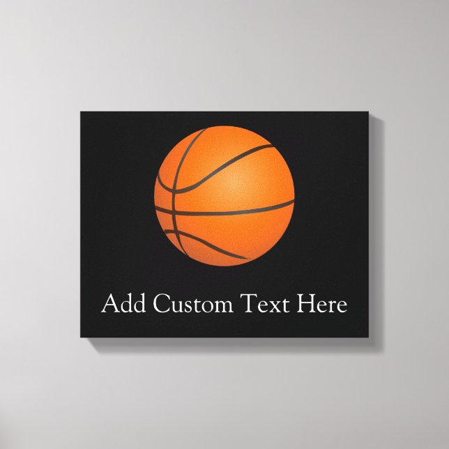 Basketball Theme Canvas Print (Front)