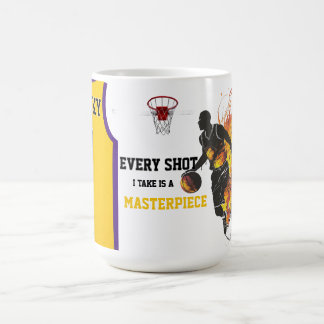Basketball theme coffee mug