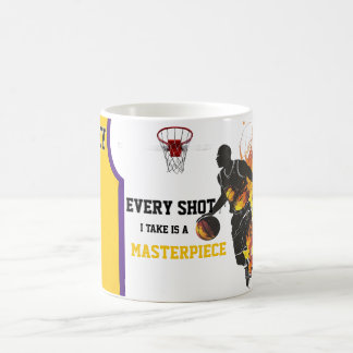 Basketball theme coffee mug