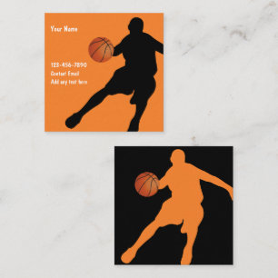 Basketball thème Cool deux Cartes de visite latéra