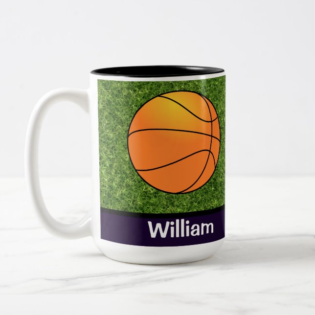 Basketball Themed Mug Coffee Cup (Left)
