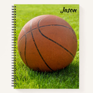 Basketball Themed Notebook Personalized