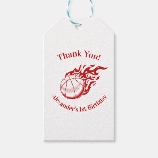 Basketball themed thank you 2 gift tags