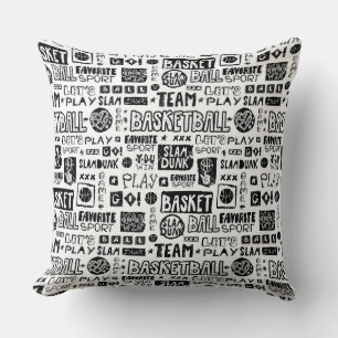 Basketball Throw Pillow 20" x 20"