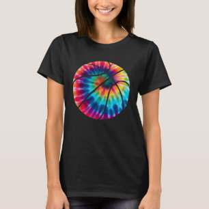Basketball Tie Dye Rainbow Trippy Hippie Vintage T-Shirt