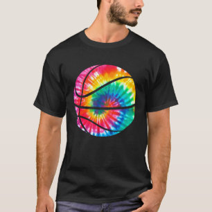 Basketball Tie Dye Sports Bball Kids Coach Basketb T-Shirt