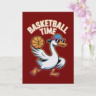 Basketball Time Silly Goose Sporty Card