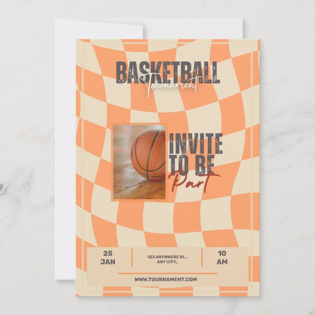 Basketball tournament  invitation (Front)