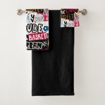 Basketball Towel Set