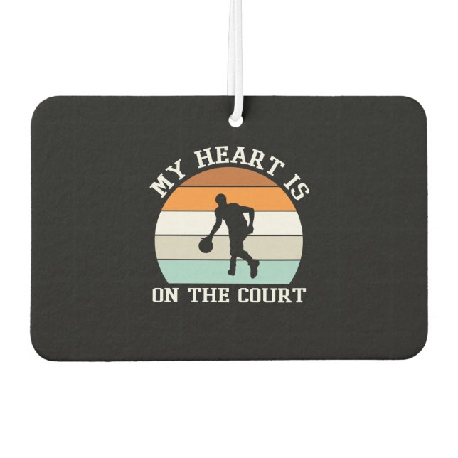 Basketball trainer air freshener (Front)