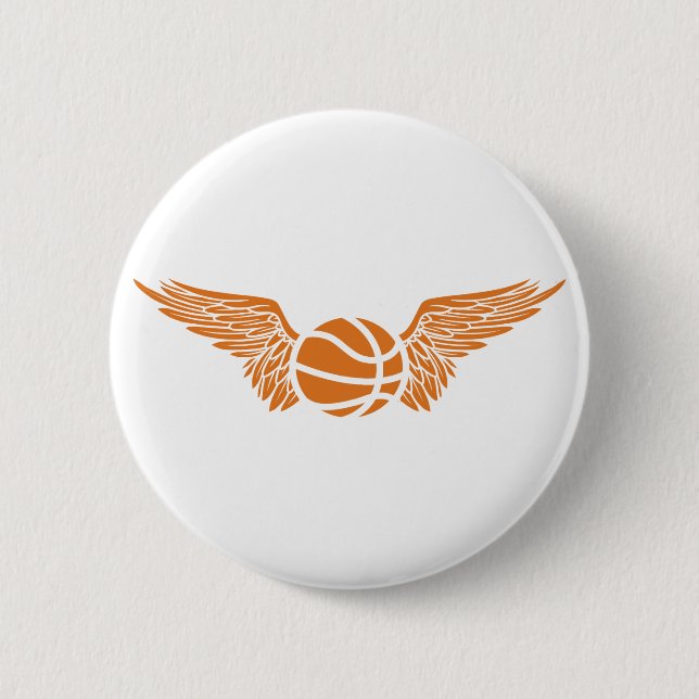 basketball. tribal. 2 inch round button (Front)