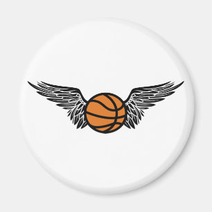 basketball. tribal. magnet