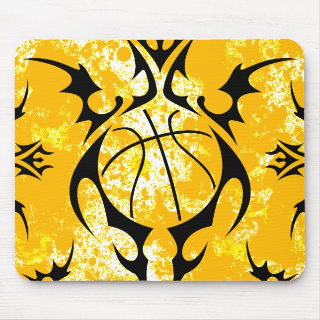 basketball. tribal. mouse pad (Front)