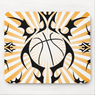 basketball. tribal. mouse pad