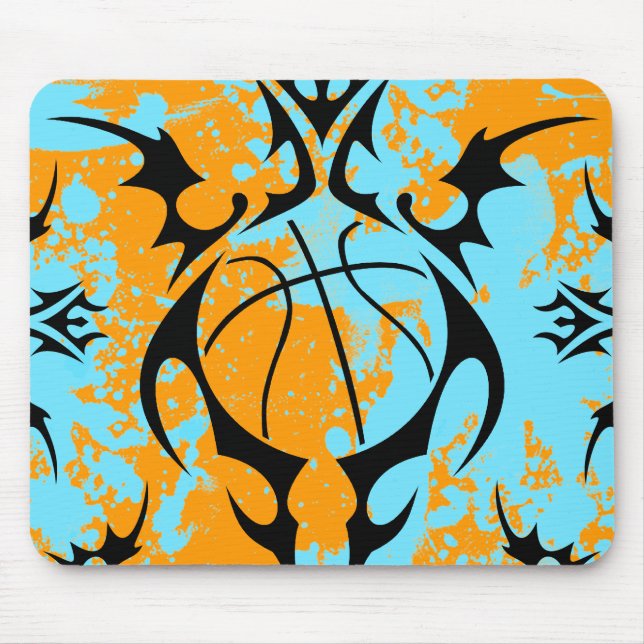 basketball. tribal. mouse pad (Front)