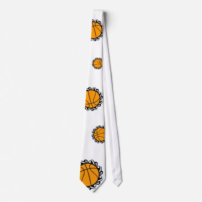 basketball. tribal. tie (Front)