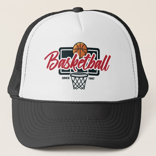 Basketball Trucker Hat (Front)