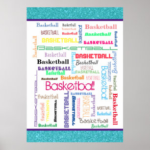 Basketball Typography Poster