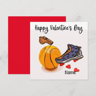 Basketball Valentine's Day from Player with love   Card