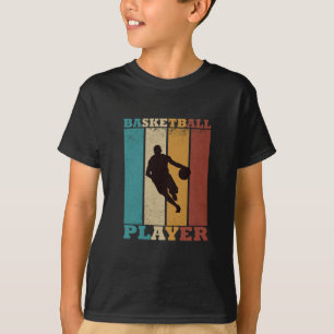 Basketball vintage player dribbling  T-Shirt