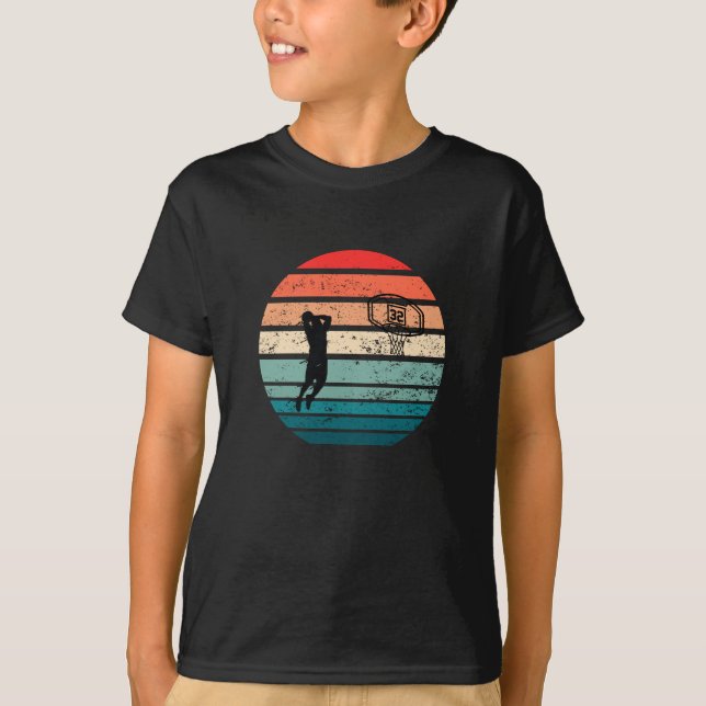 Basketball vintage player slam dunk T-Shirt (Front)