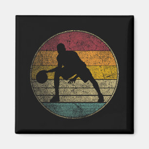 Basketball - Vintage - Retro Graphic Cool  Magnet