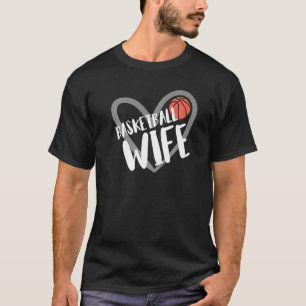 Basketball Wife Heart  T-Shirt