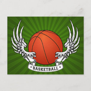 Basketball Wings Postcard