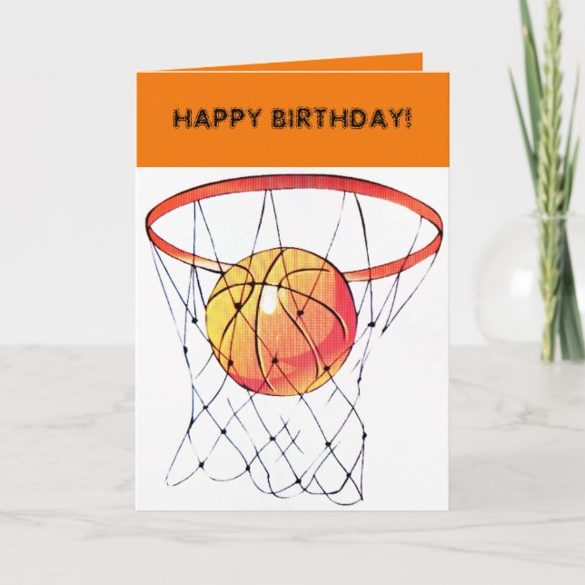 BASKETBALL WISHES CARD (Front)